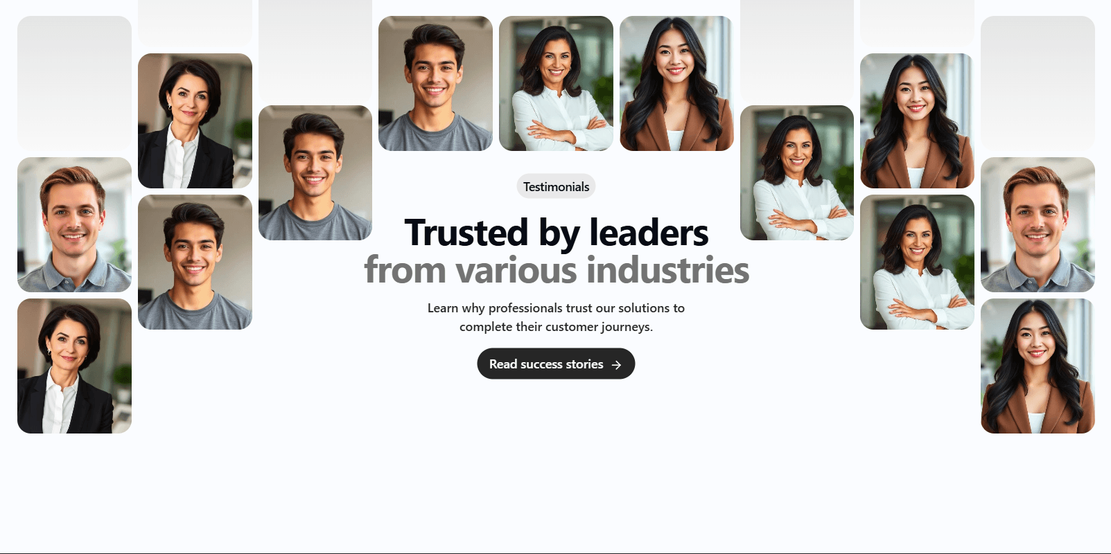Social proof section